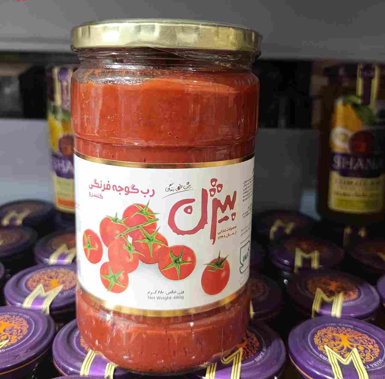 تصویر 1 از رب گوجه فرنگی بیژن با غلظت استاندارد و طعم دلنشین
